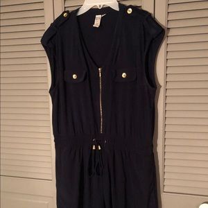 Emma & Michele Zipper Front Romper